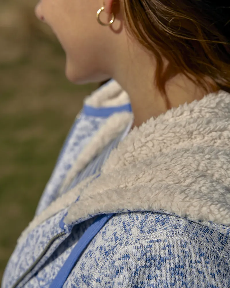 Saltrock Women's Galak Fur Lined Hoodie Blue - UK8 -5